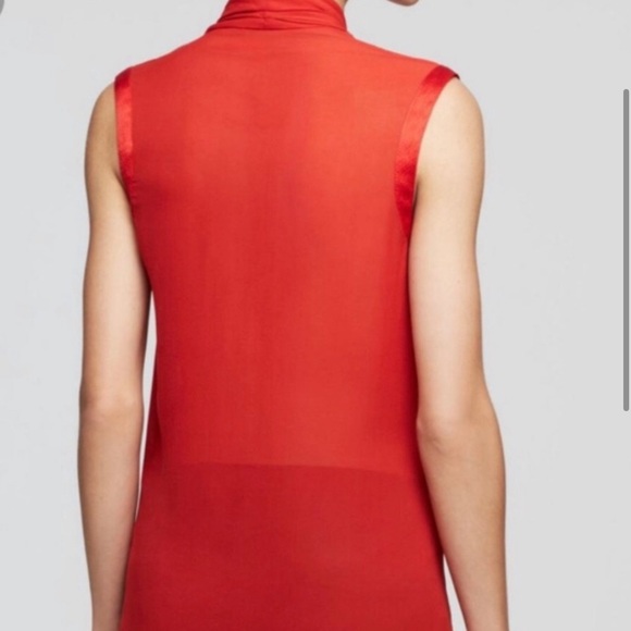 Helmet Lang Silk Wrap Top - Picture 4 of 5